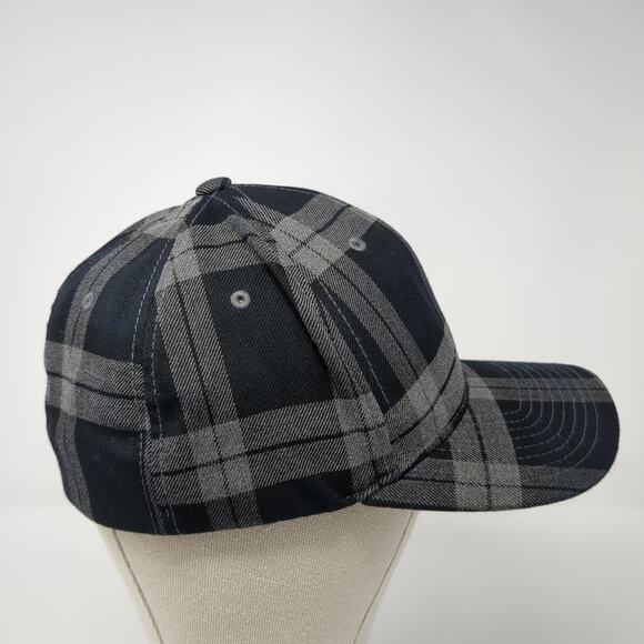 Cowgirl Tuff Co Fitted Baseball Cap Multi XL Vented Holes Plaid Flexfit Yupoong - Picture 5 of 9